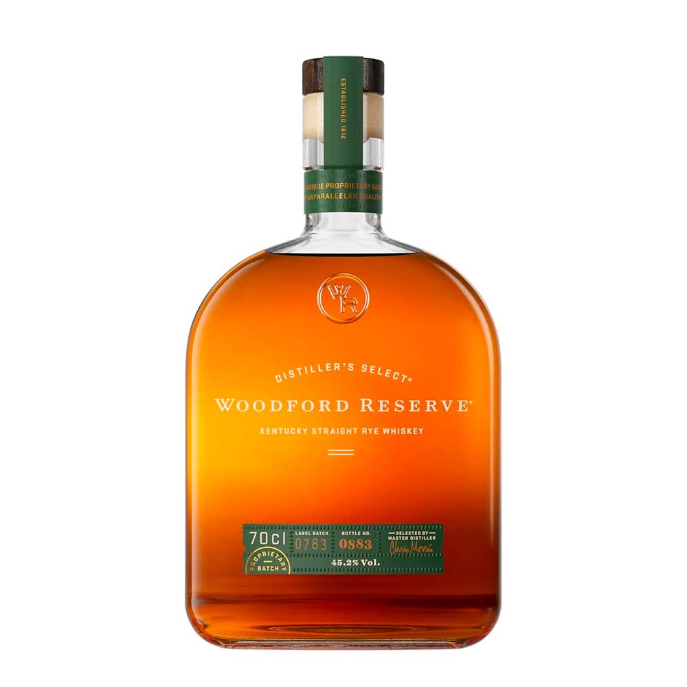 Bourbon Whiskey Woodford Reserve Kentucky Straight Rye Cl 70