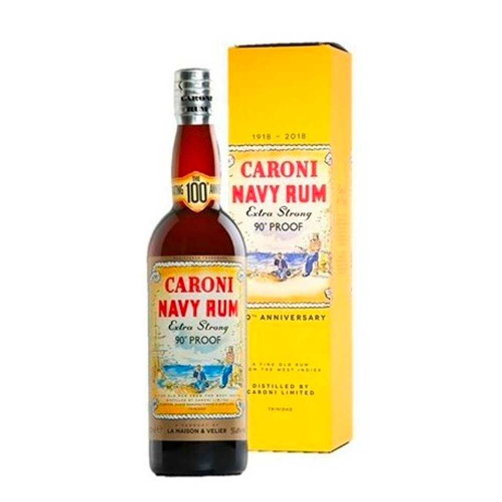 Navy Rum Caroni 90° Proof 2018 100° Anniversario Trinidad Cl 70 Astucciata