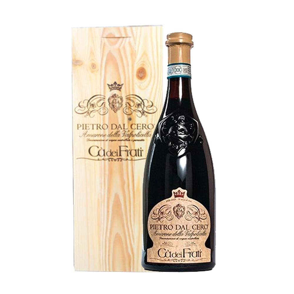 Vino Ca' dei Frati Pietro dal Cero Amarone della Valpolicella Cl 75 2017 Cassa Legno