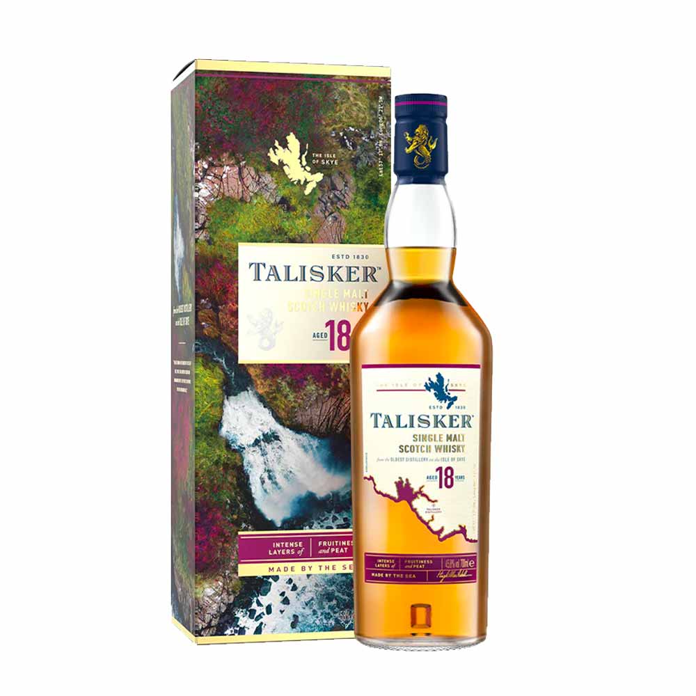 Whisky Talisker Single Malt 18 Year Old Cl 70 Astucciata