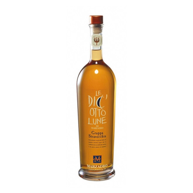 Grappa Marzadro Diciotto Lune Cl 150 Cassa Legno