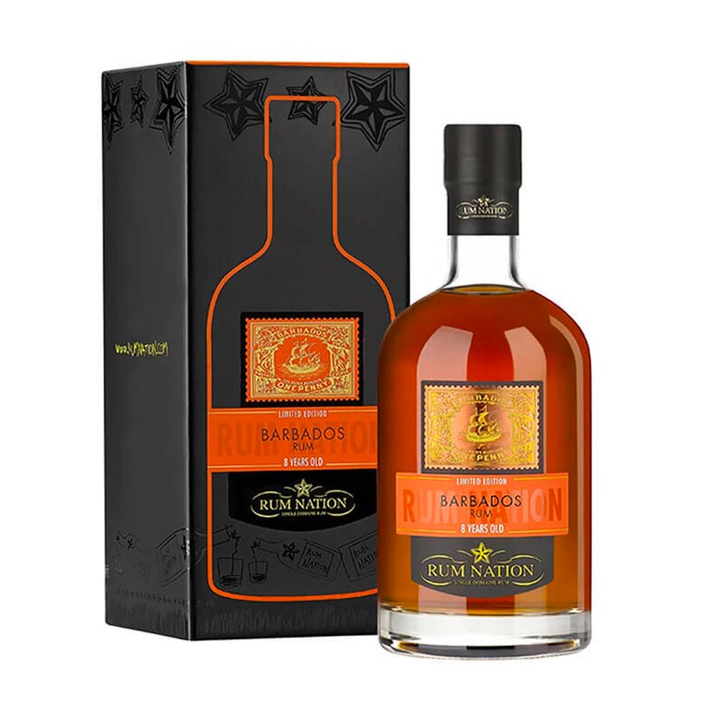 Rum Nation Barbados 8 Anni Cl 70 Astucciata